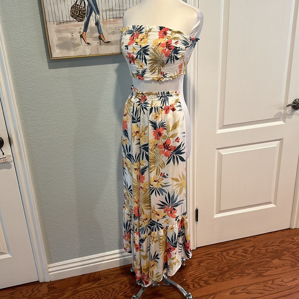 Goa Beachwear by Japna • Two Piece Tube Top and Pants Set • Sz M • NEW! - Picture 5 of 15